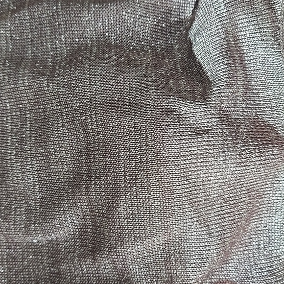 INC Sparkly Tank inside Open Sweater Taupe Silver threads, Medium NWT Bling - Picture 4 of 10